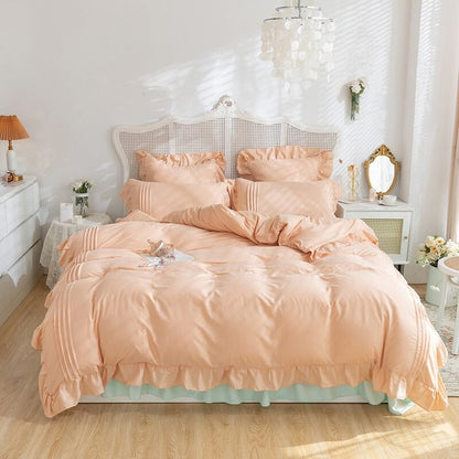 Little Princess Ruffle Bedding Set bed sheet bedsheets pastel room pastel sheets SUB CATEGORY_Bedding Sets