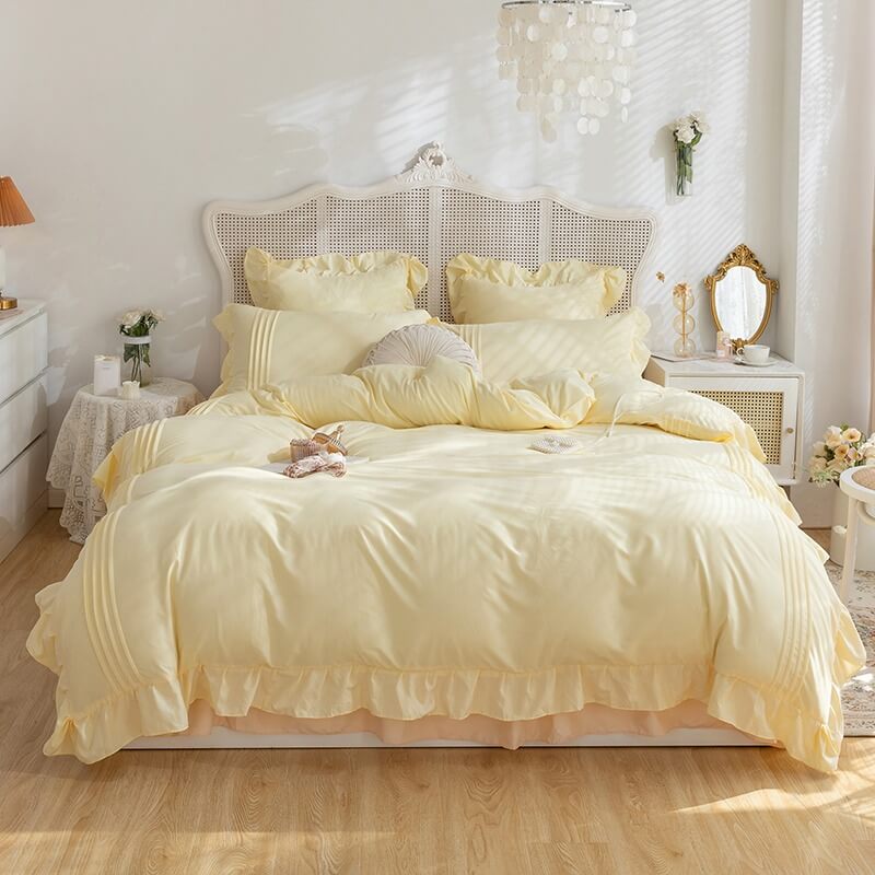 Little Princess Ruffle Bedding Set bed sheet bedsheets pastel room pastel sheets SUB CATEGORY_Bedding Sets