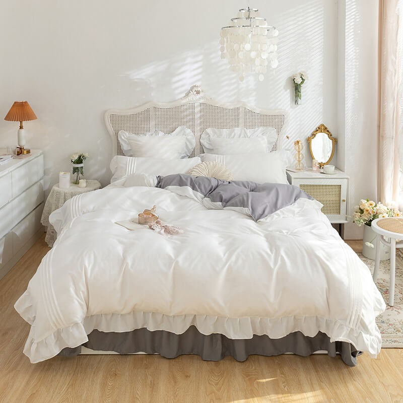 Little Princess Ruffle Bedding Set bed sheet bedsheets pastel room pastel sheets SUB CATEGORY_Bedding Sets