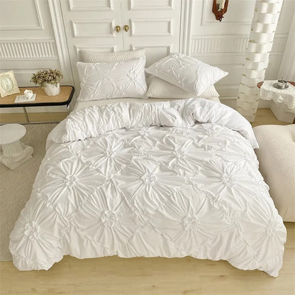 Ruffle Flower Duvet Cover Set SUB CATEGORY_Bedding Sets