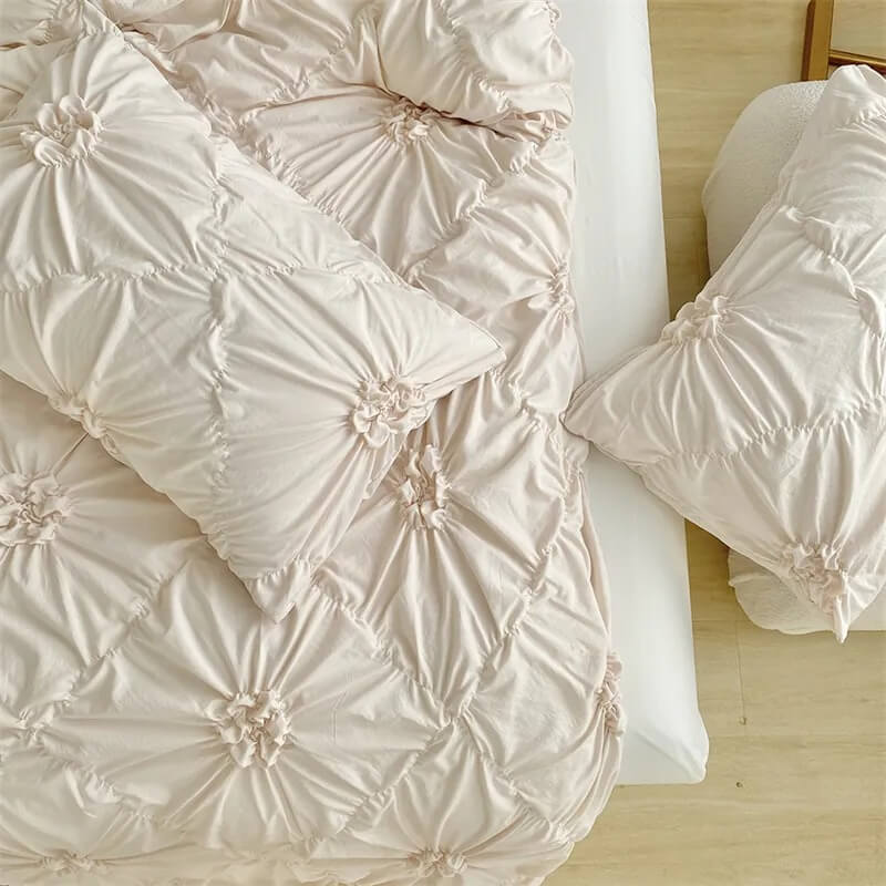 Ruffle Flower Duvet Cover Set SUB CATEGORY_Bedding Sets