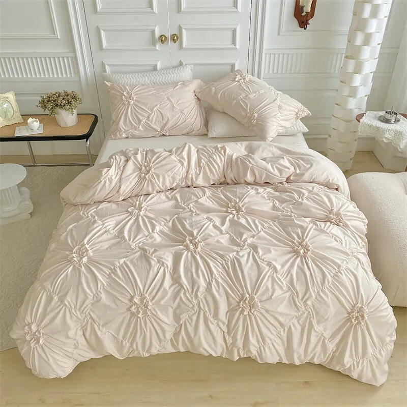 Ruffle Flower Duvet Cover Set SUB CATEGORY_Bedding Sets