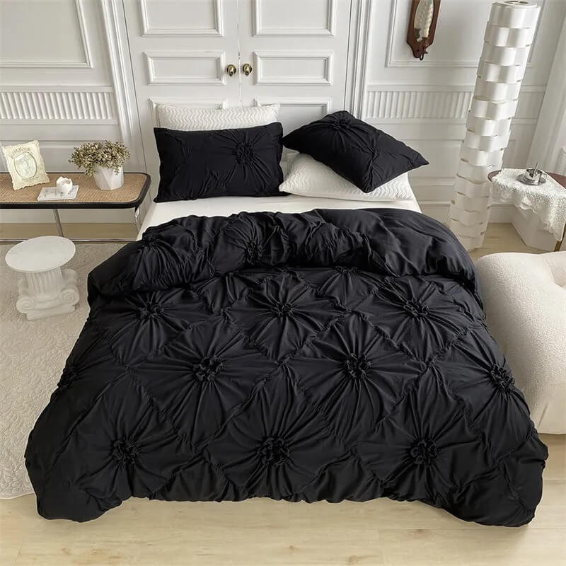 Ruffle Flower Duvet Cover Set SUB CATEGORY_Bedding Sets