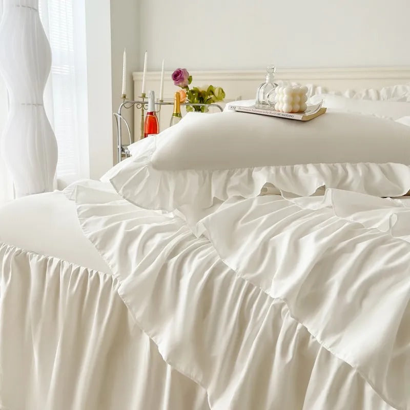 Lush Ruffles Duvet Cover Set