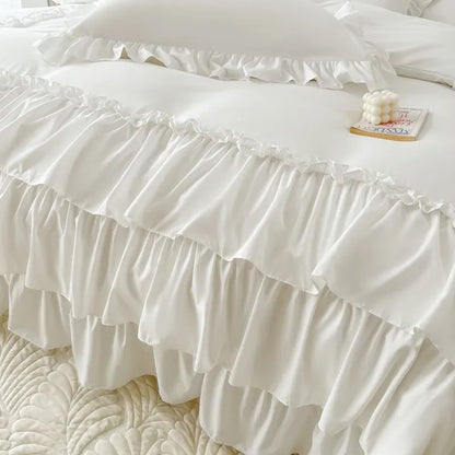 Lush Ruffles Duvet Cover Set