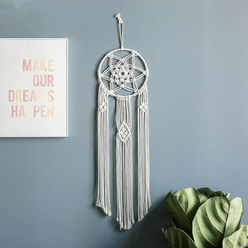 Guiding Star Macrame Dreamcatcher AESTHETIC_Boho macrame hanging SUB CATEGORY_Wall Decor