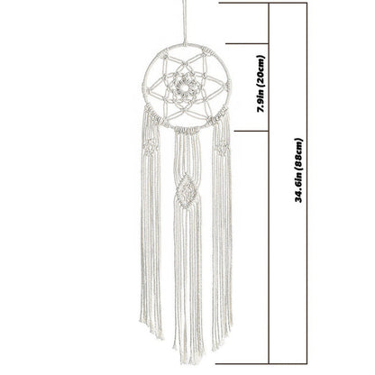 Guiding Star Macrame Dreamcatcher AESTHETIC_Boho macrame hanging SUB CATEGORY_Wall Decor