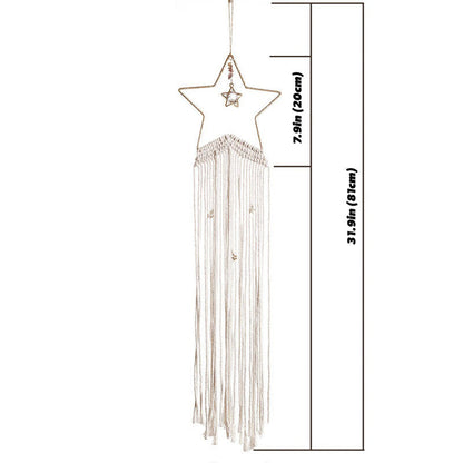 Star Macrame Dreamcatcher AESTHETIC_Boho macrame hanging SUB CATEGORY_Wall Decor