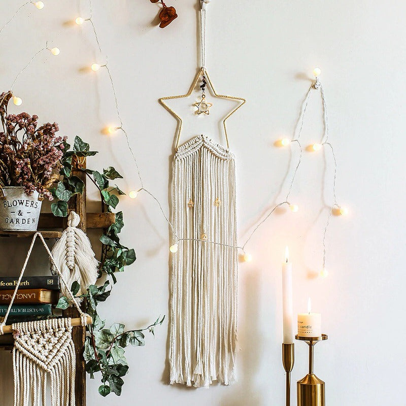 Star Macrame Dreamcatcher AESTHETIC_Boho macrame hanging SUB CATEGORY_Wall Decor