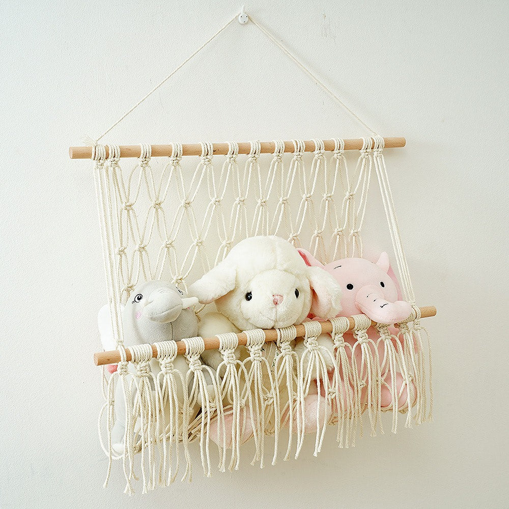 Macrame Wall Pocket holder macrame hanging net shelf storage storage