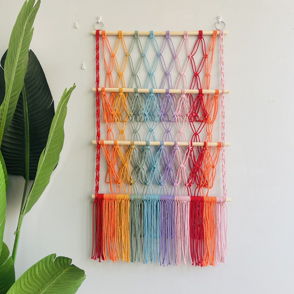 Macrame Wall Hanging Toy Storage Net