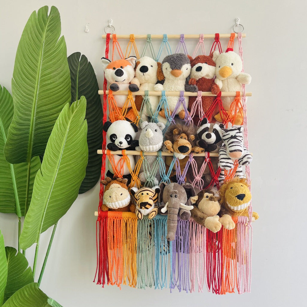 Macrame Wall Hanging Toy Storage Net