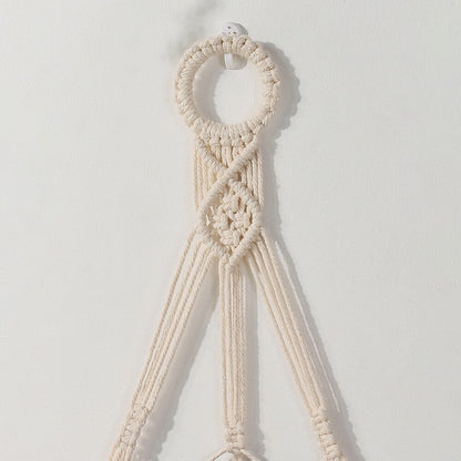 Macrame Wall Hanging Simple Mirror AESTHETIC_Boho SUB CATEGORY_Mirrors SUB CATEGORY_Wall Decor