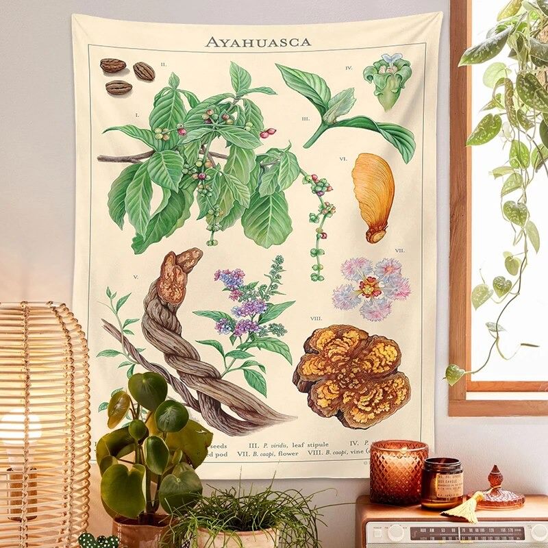 Magic Plant Botanical Tapestry botanical planter