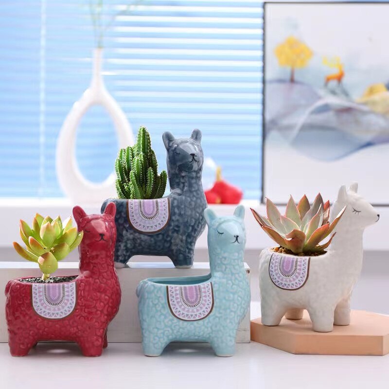 Alpaca Flower Pots