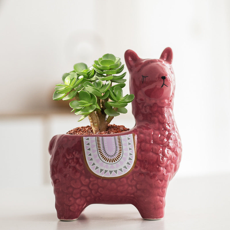 Alpaca Flower Pots