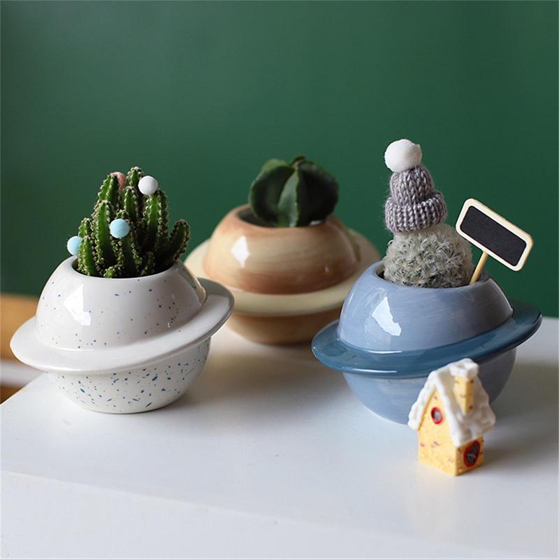 Planet Ceramic Pot