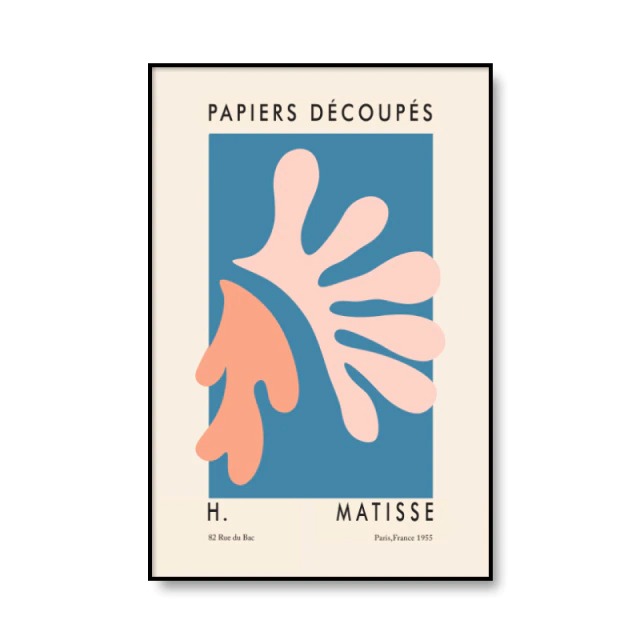 Matisse Cut Outs Canvas Posters AESTHETIC_Art Hoe AESTHETIC_Boho AESTHETIC_Danish Pastel AESTHETIC_Soft Girl SUB CATEGORY_Posters