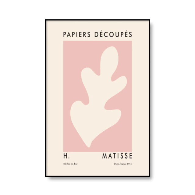 Matisse Cut Outs Canvas Posters AESTHETIC_Art Hoe AESTHETIC_Boho AESTHETIC_Danish Pastel AESTHETIC_Soft Girl SUB CATEGORY_Posters