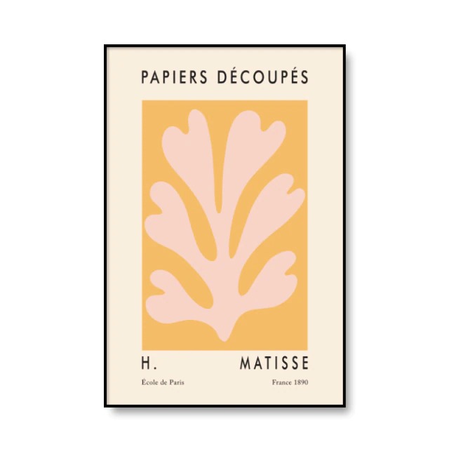 Matisse Cut Outs Canvas Posters AESTHETIC_Art Hoe AESTHETIC_Boho AESTHETIC_Danish Pastel AESTHETIC_Soft Girl SUB CATEGORY_Posters