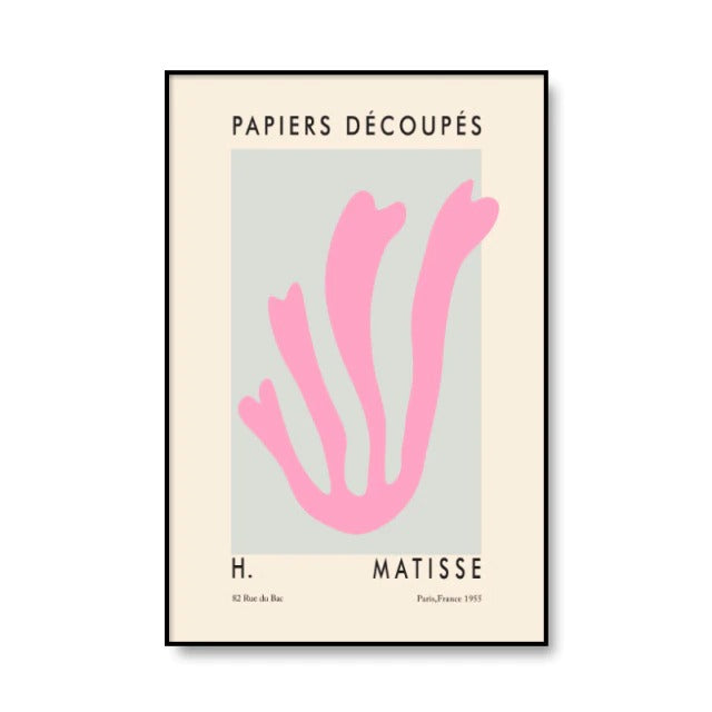 Matisse Cut Outs Canvas Posters AESTHETIC_Art Hoe AESTHETIC_Boho AESTHETIC_Danish Pastel AESTHETIC_Soft Girl SUB CATEGORY_Posters