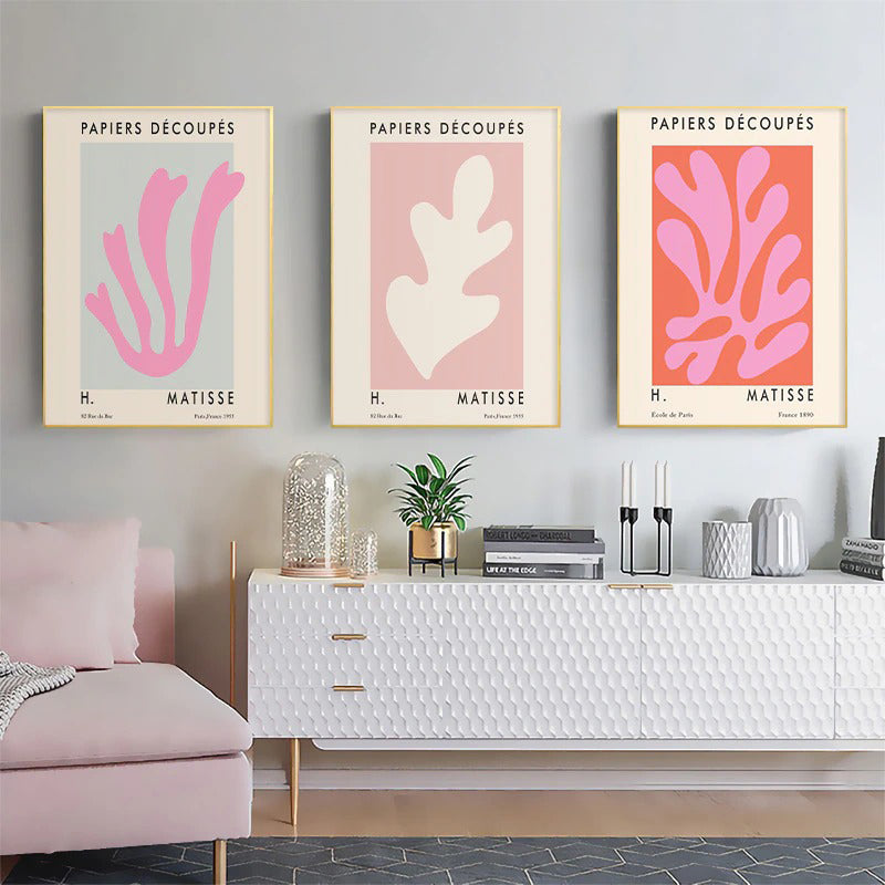 Matisse Cut Outs Canvas Posters AESTHETIC_Art Hoe AESTHETIC_Boho AESTHETIC_Danish Pastel AESTHETIC_Soft Girl SUB CATEGORY_Posters