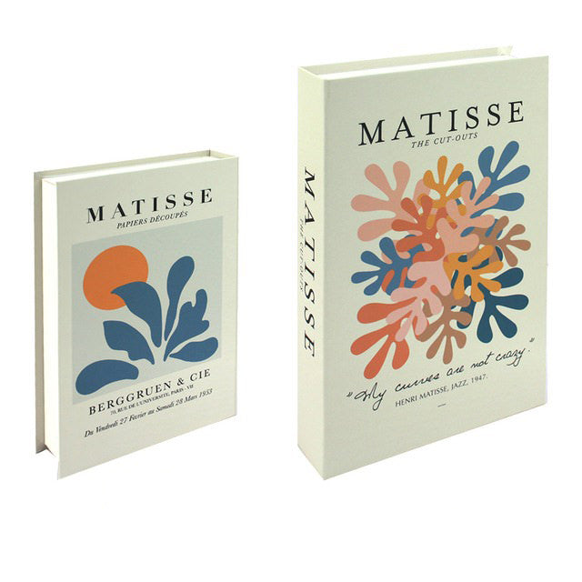 Matisse Fake Book Storage Box matisse organizer shelf storage