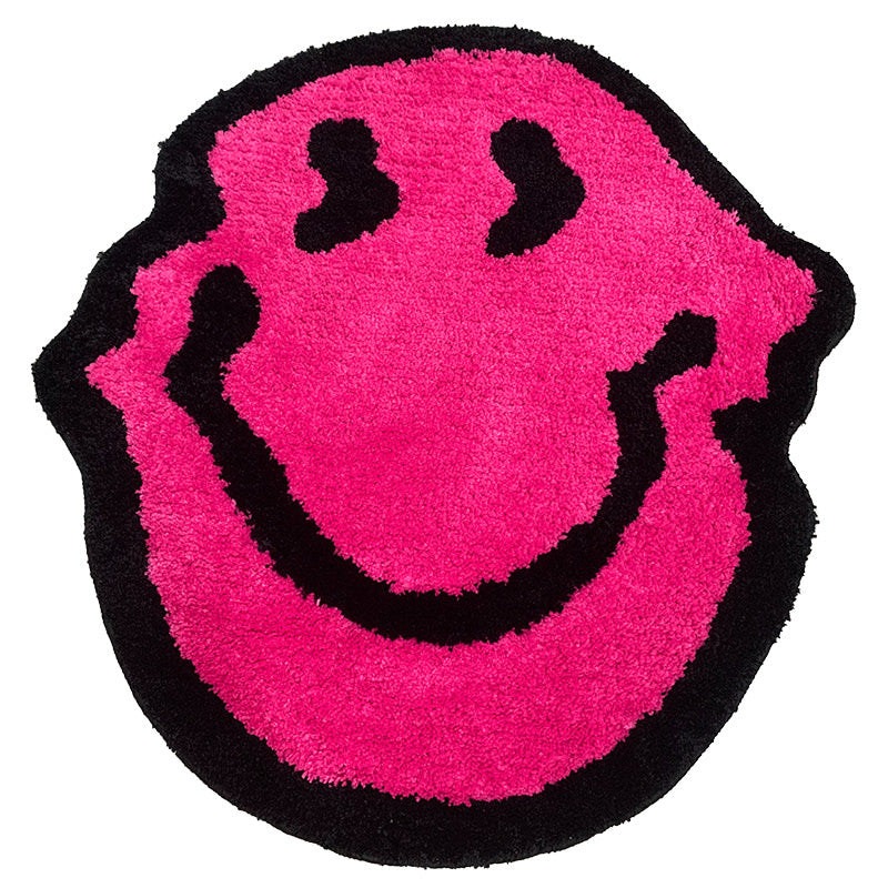 Melted Smiley Fluffy Rug