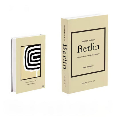 Boîte de rangement minimaliste pour faux livres Fashion City