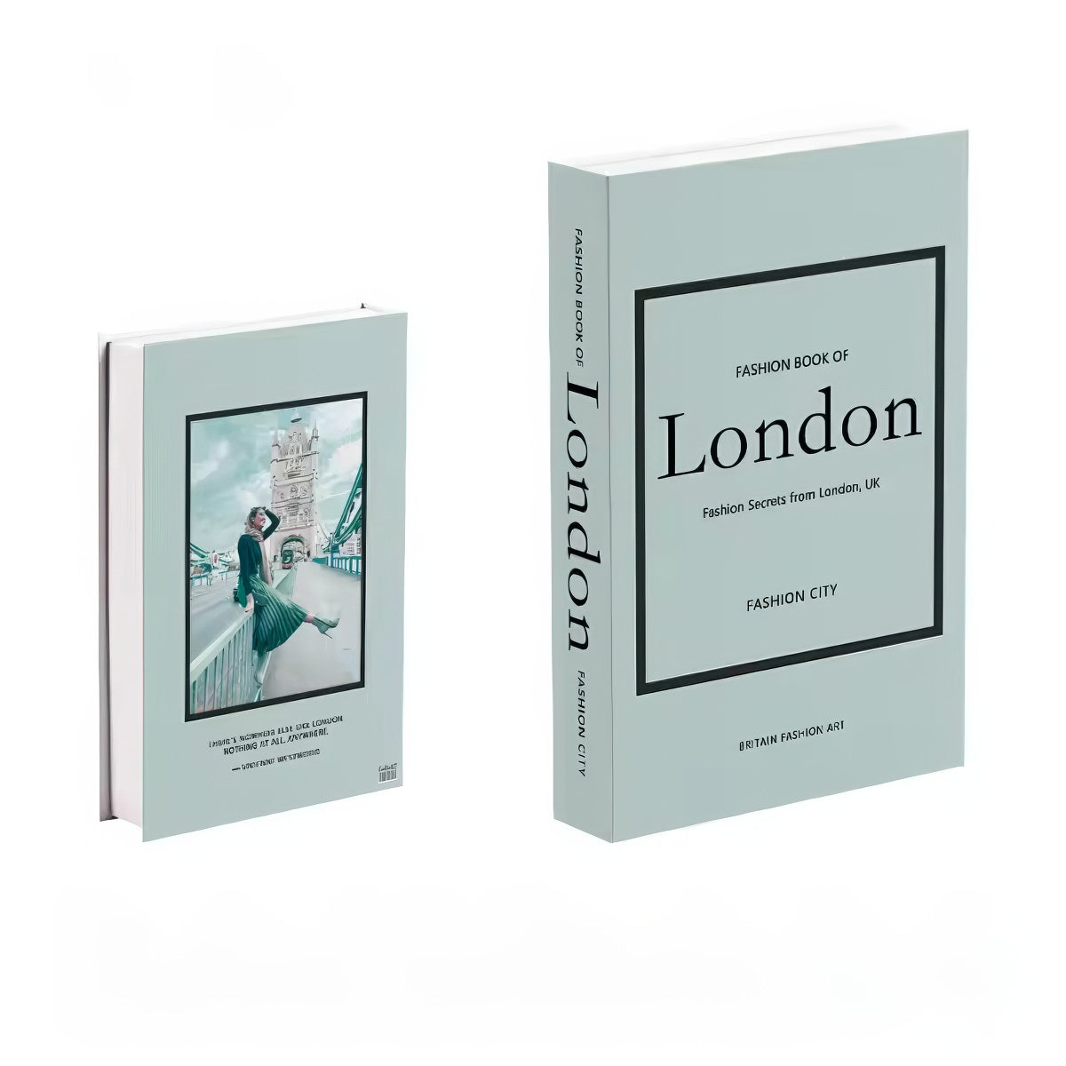 Boîte de rangement minimaliste pour faux livres Fashion City