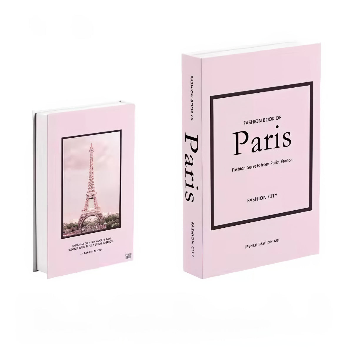 Boîte de rangement minimaliste pour faux livres Fashion City