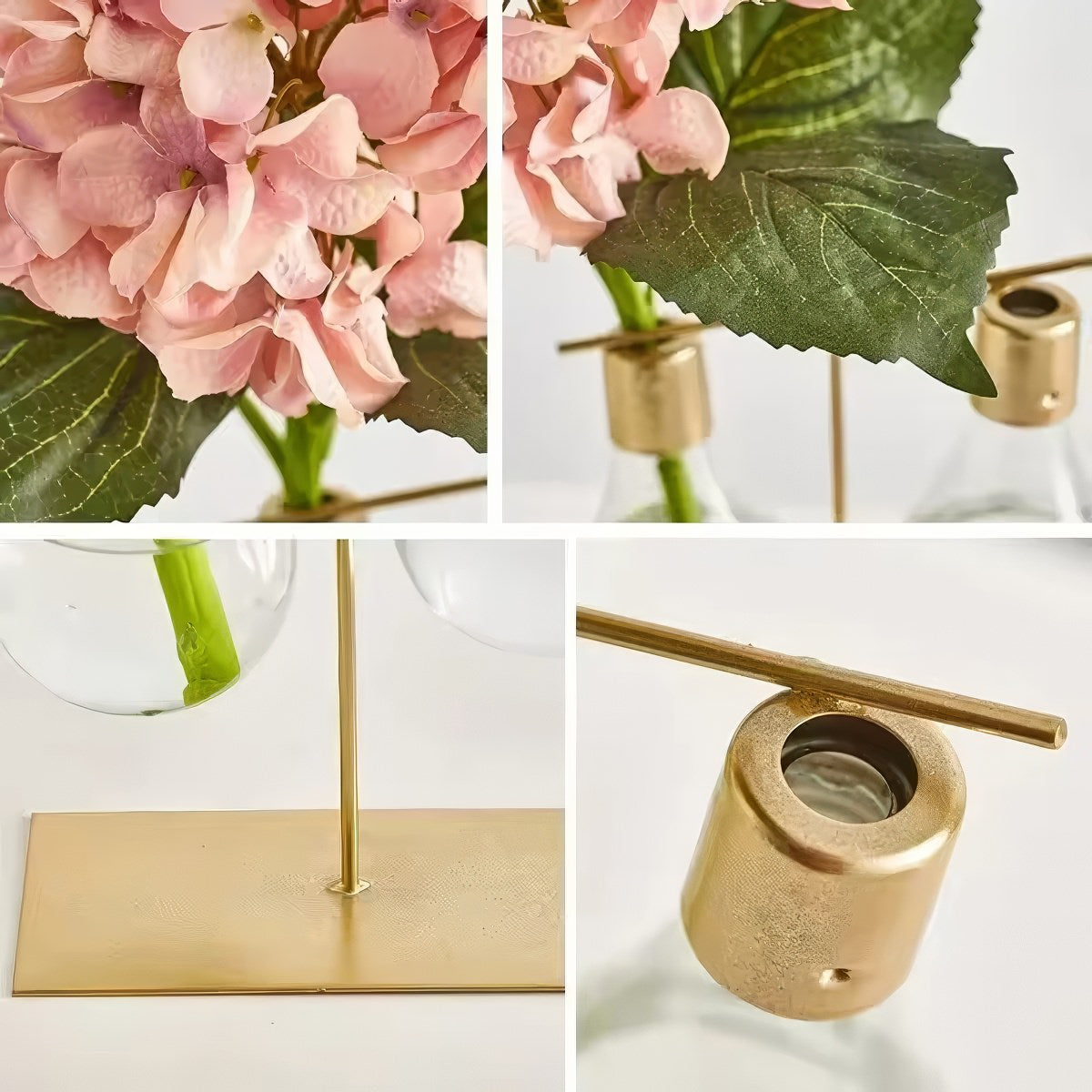 Vase hydroponique minimaliste à ampoule