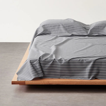 Minimalist Pinstripe Cotton Sheet Set