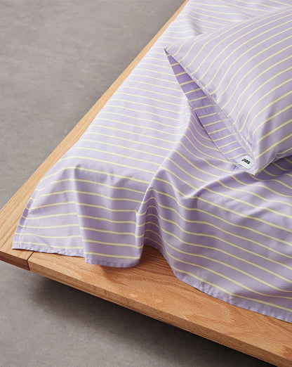 Minimalist Pinstripe Cotton Sheet Set