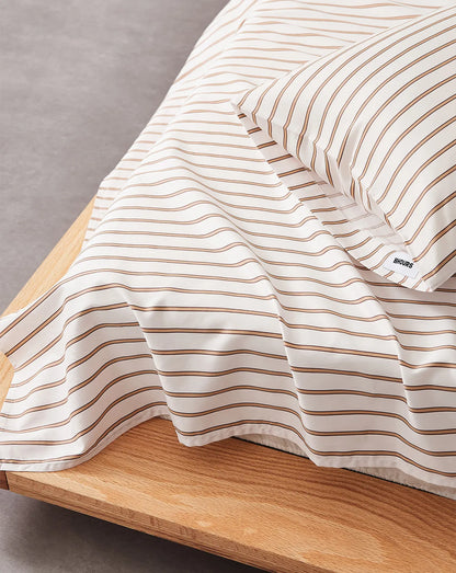Minimalist Pinstripe Cotton Sheet Set