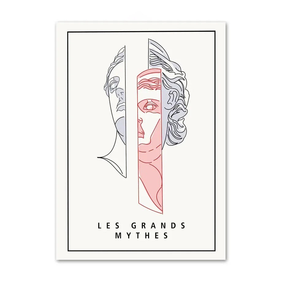 Les Grands Mythes Canvas Posters boho SUB CATEGORY_Posters