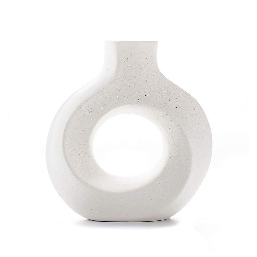 Vase moderne en céramique à cercle creux