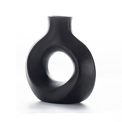 Vase moderne en céramique à cercle creux
