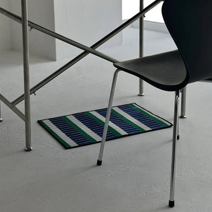 Modern Linear Piano Key Soft Tufted Accent Rug