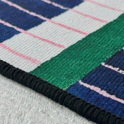 Modern Linear Piano Key Soft Tufted Accent Rug