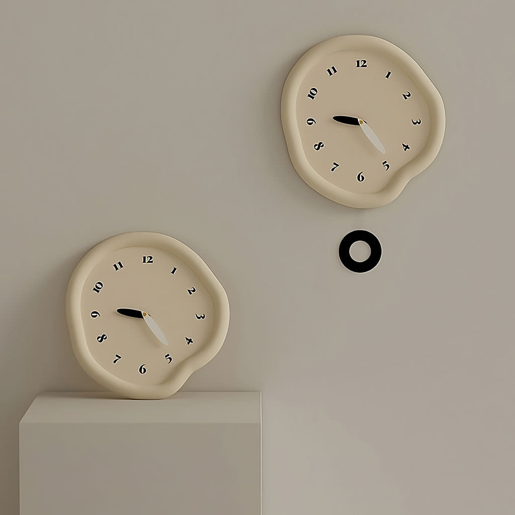 Modern Minimalist Irregular Plate Wall Clock