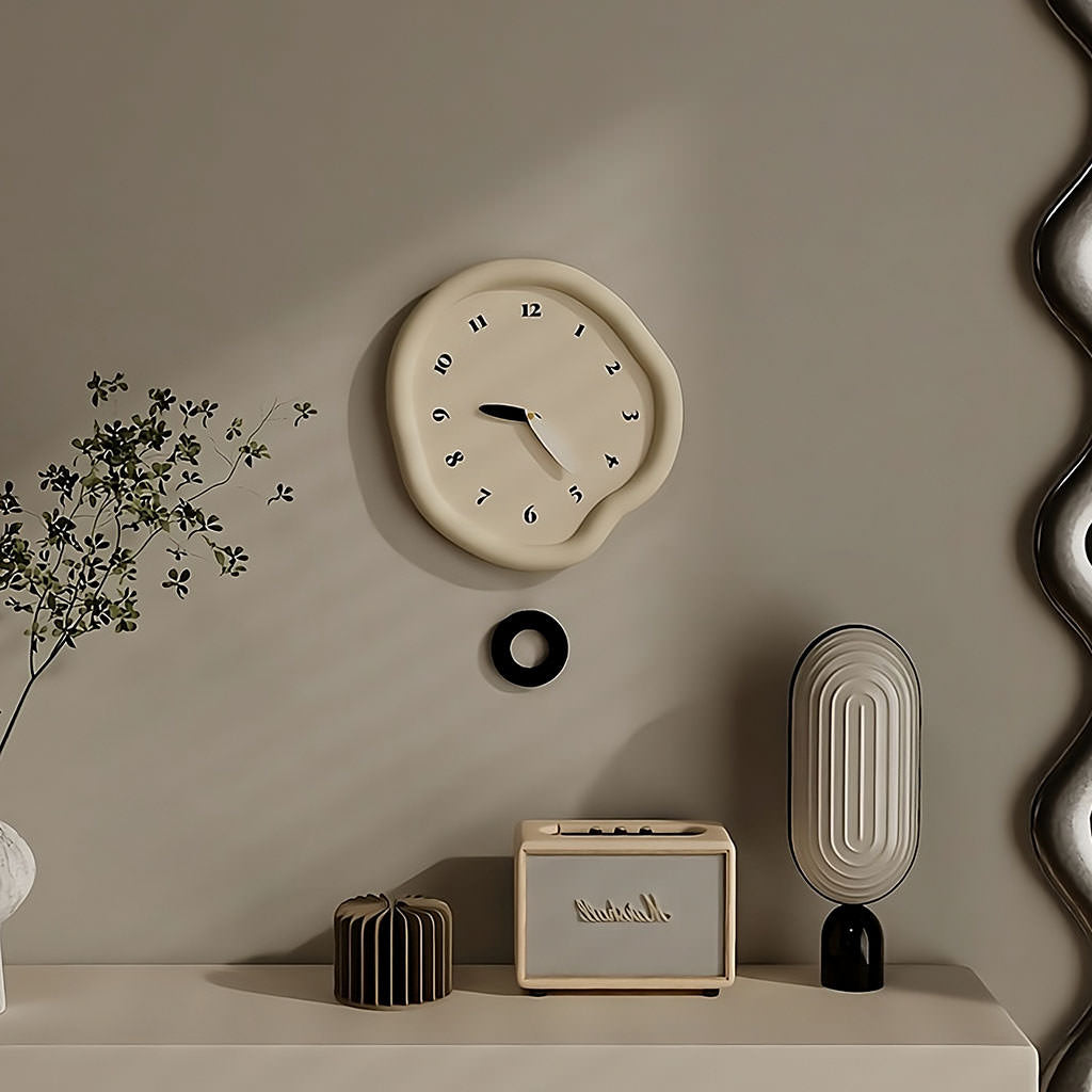 Modern Minimalist Irregular Plate Wall Clock