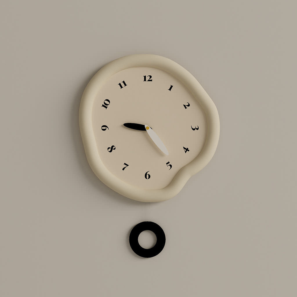 Modern Minimalist Irregular Plate Wall Clock