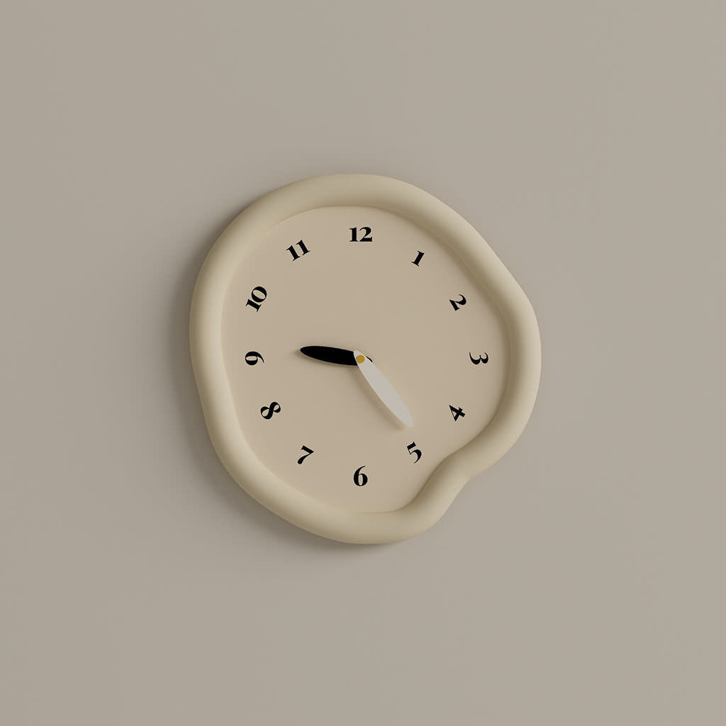 Modern Minimalist Irregular Plate Wall Clock