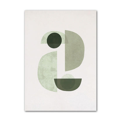 Sage Green Monstera Leaves Canvas Posters leaf SUB CATEGORY_Posters