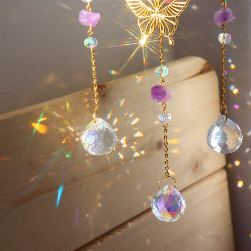 Fairy Butterfly Moon Suncatcher AESTHETIC_Fairycore AESTHETIC_Witchcore SUB CATEGORY_Suncatchers