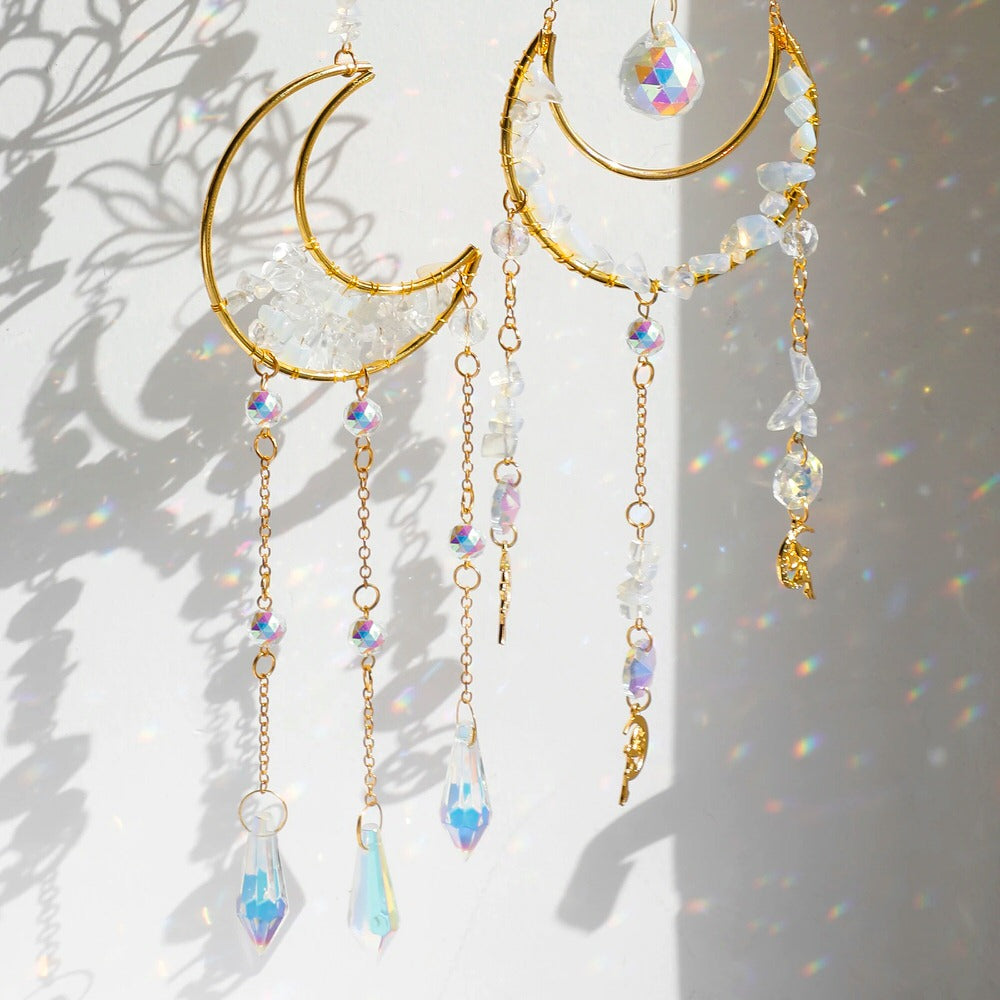 Lotus Moon Suncatcher AESTHETIC_Fairycore AESTHETIC_Witchcore light catcher lightcatcher SUB CATEGORY_Suncatchers sun catcher