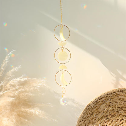 Moon Phase Nacre Suncatcher AESTHETIC_Fairycore AESTHETIC_Witchcore light catcher lightcatcher SUB CATEGORY_Suncatchers sun catcher