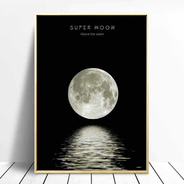 Moon Phases Canvas Posters AESTHETIC_Witchcore SUB CATEGORY_Posters