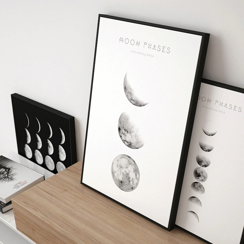 Moon Phases Canvas Posters AESTHETIC_Witchcore SUB CATEGORY_Posters